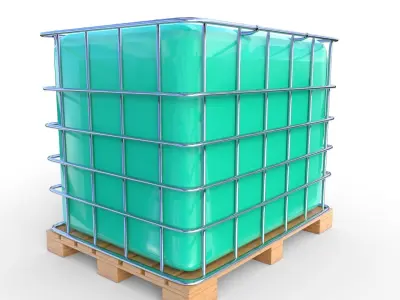 IBC Container 7 Low-poly 3D model