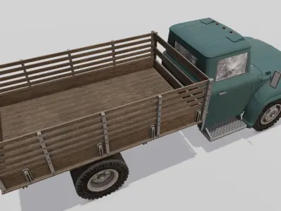 Truck 3D Model  Low-poly 3D model
