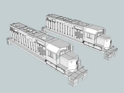 GP11 EMD Locomotive HO and N Scales 3D print model
