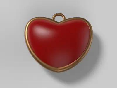 Heart Pendant 3D print model
