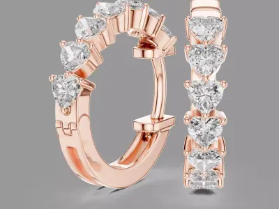  Diamond Hoops  3D print model