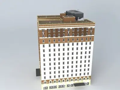 Old Hotel Free 3D model