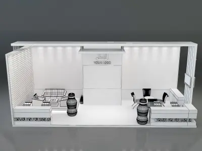 Booth Exhibition Stand a638b 3D model