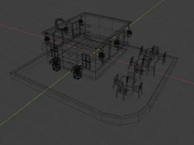 THE CAFE Free 3D model