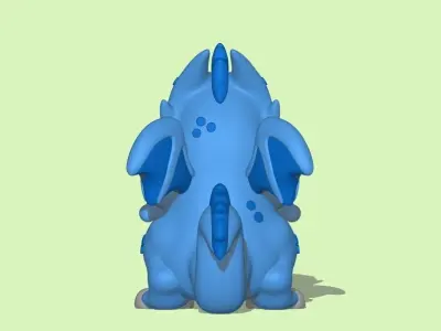 A cute Big Dragon  3D print model