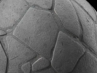 Pavement Materials 106- Concrete Paving -Sbsar Pbr 4k Seamless Texture