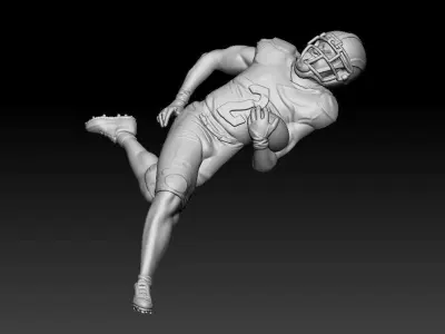 Rugby Player Pendant 3D print model