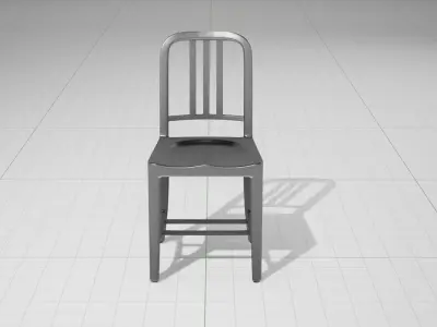 1006 Navy Side Chair UE4 3D model