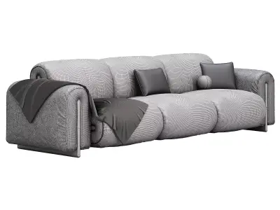 Colle Three Seater Sofa By Natuzzi 3D model