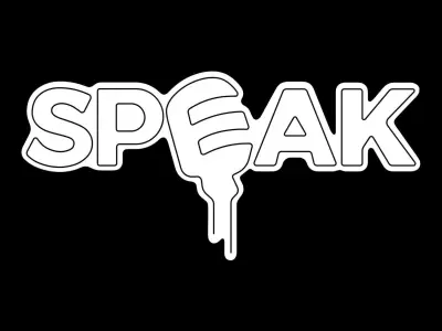 Speak Neon Sign 3D model