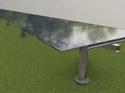 Solar Tracking Systems 3D model