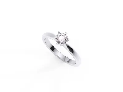 My 018 Wedding lady ring 3D print model