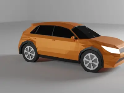 Low Poly Car Low-poly 3D model shop