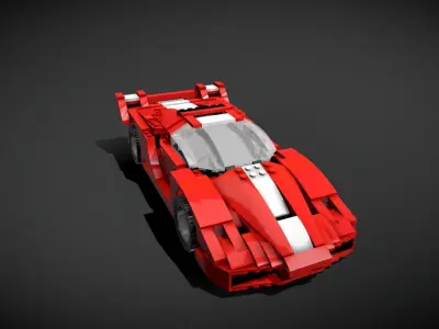 Lego Ferrari FFX 3D model