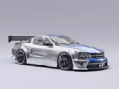 Generic car 07 model in Blender 3D model