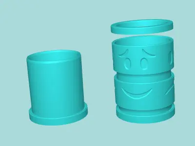 Mood Vase - Spinning - Plant Pot - Home Decor 3D print model