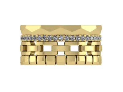 Alliance     Wedding Band 3D print model