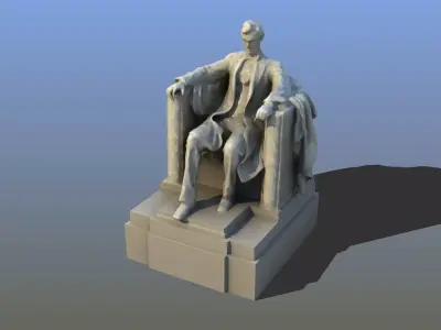 Lincoln Memorial Statue 3D model