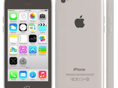 Apple iPhone 5c white 3D model