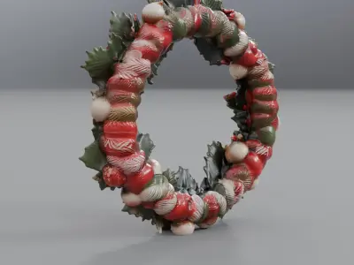christmas garland 3D model