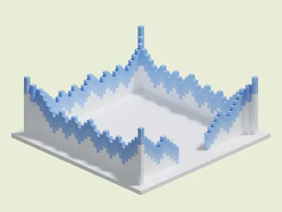 Glacial Walls 3D model