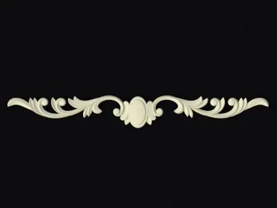 Central decor ornament for furniture 3D model 58