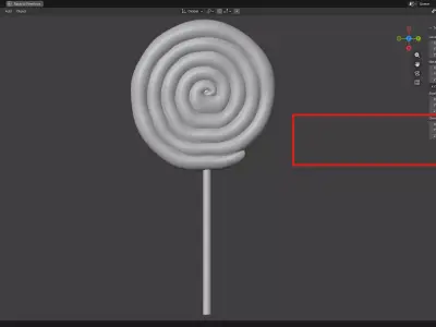 Round lollipop 3 3D print model