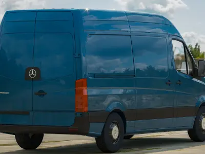 benz-sprinter mercedes-benz sprinter van 3D model