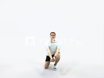 Romance 03B Volleyball Digging Sports Man Low-poly 3D model