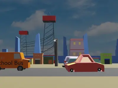 Industrial site 3D model