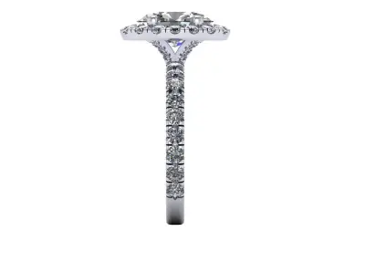 Diamond Fashion Ring R6 3D print model