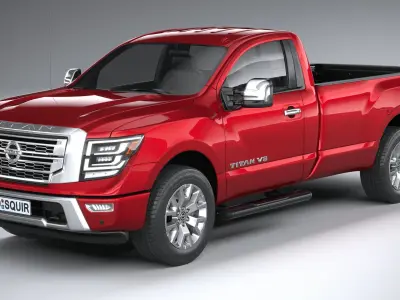 Nissan Titan SingleCab 2021 3D model