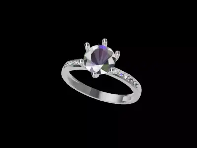 Eternal Shine Ring 3D print model