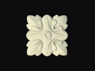 Central decor ornament for furniture 3D model 278