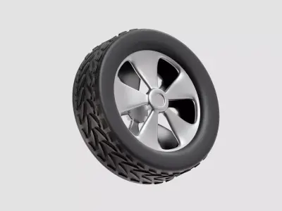 Tire car tire truck tire  Low-poly 3D model