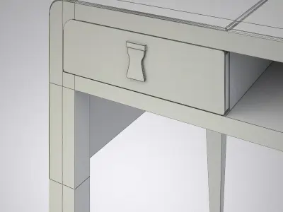 Luxurious Writing Desk - Rubelli Casa Rio Novo 3D model