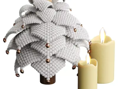 Decorative Fir Low-poly 3D model