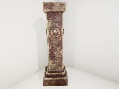 Ancient Pillar Free low-poly 3D model