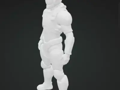 Astronaut 3D Model Realistic Space Explorer Sculpture Free 3D print model