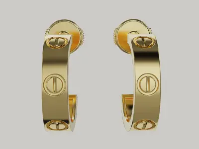 Love Earring 3D print model