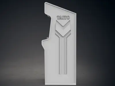 Double Dragon Arcade Cabinet with Lithophane 3D print model