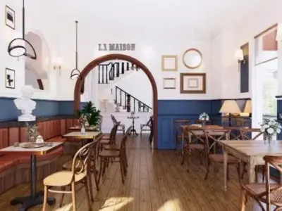 Interior  Coffee room Scene  3D model