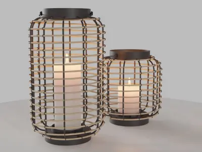 Modern outdoor lanterns 3D model