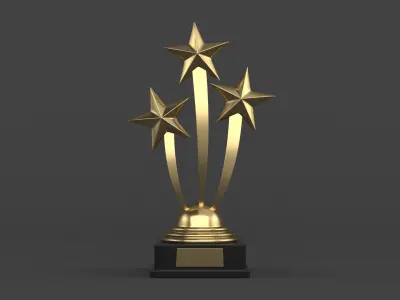 Gold Trophy Cup 3D model