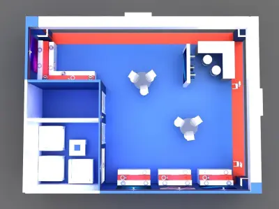 Stall Exhibition 3D model