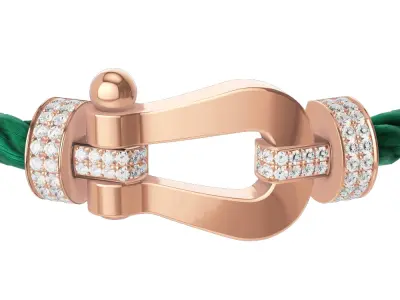 Force Extra Large XL Diamond bracelet 3D print model