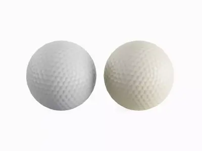 Golf Ball Set Low-poly 3D model