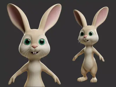 Rabbit  Stylize II Cartoon Low-poly 3D model