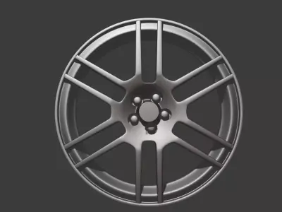 Mercedes W204 6 Spoon Rim 3D model