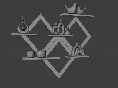 Quadro Decorative Wall 3D model
